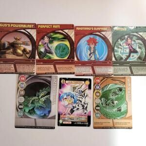 Bakugan Lot of 7 Cards